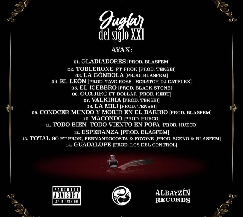 Ayax presenta su nuevo y esperado álbum, 'Juglar del single XXI'