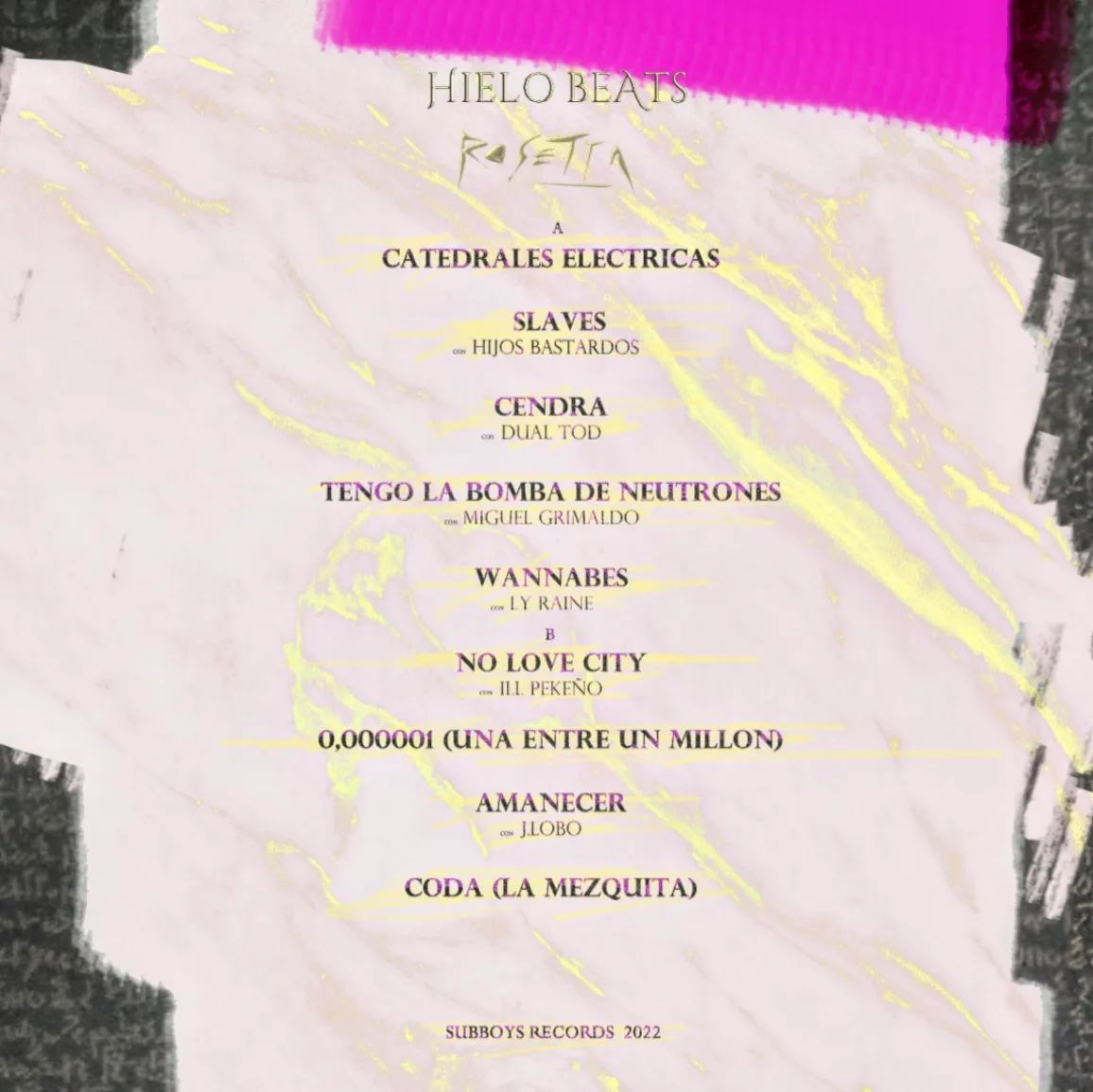 'Rosetta', el álbum de Hielo Beats